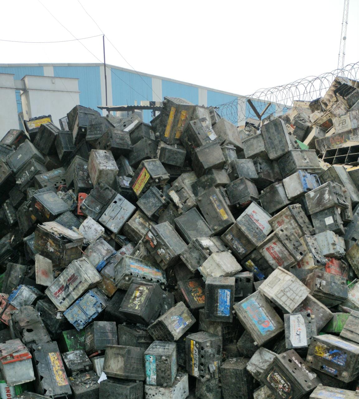 Lead battery recycling facility